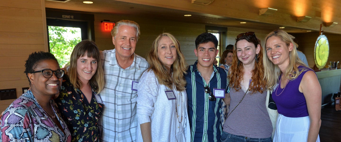 Northwestern donors posing for a picture