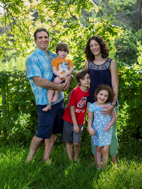 James and Lindsay Sulzer and their three children